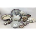 A group of mixed ceramics, including an oval Masons Mandarin serving dish, 50 by 40 by 5cm high, and... 