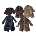 A group of six vintage fur jackets and coats, comprising a deep brown soft fur, knee length coat, wi... 