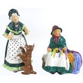 Two Royal Doulton figurines, modelled as 'Silks and Ribbons', HN2017, and 'Old Mother Hubbard', HN23... 
