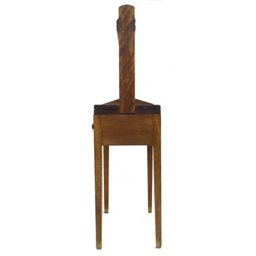 310 - A 19th century elm press, large turned threaded upright with double handle action to square plate, s... 