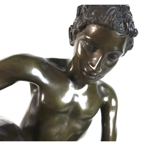 83 - Vincenzio Gemito (Italian, 1852-1929): 'L'Acquaiolo' (The Water Carrier), a bronze figural sculpture... 