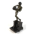 Vincenzio Gemito (Italian, 1852-1929): 'L'Acquaiolo' (The Water Carrier), a bronze figural sculpture... 