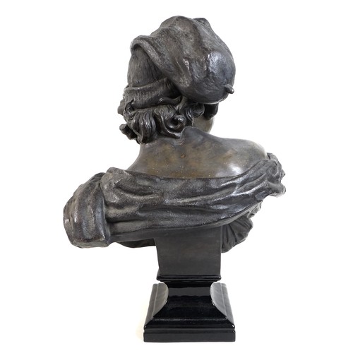 78 - After Jean-Baptiste Carpeaux: 'Neapolitan Fisher Boy', by Tooth and Co, Bretby, a cold painted terra... 