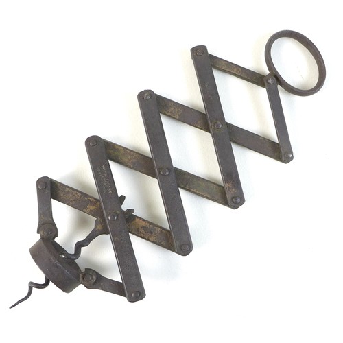 Sold at Auction: 2- WROUGHT IRON WALL MOUNTED COAT HOOKS