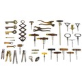 An impressive collection of antique corkscrews, comprising a Victorian Lund single lever corkscrew, ... 