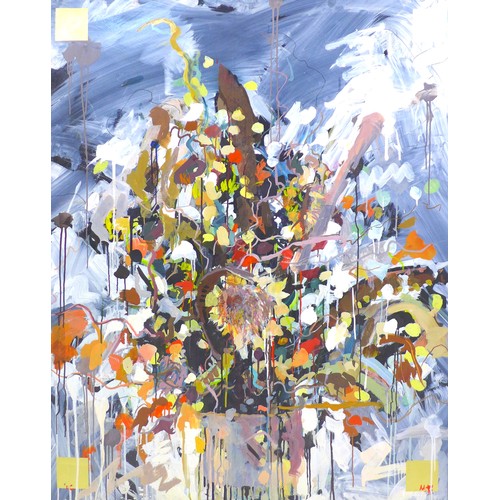 214 - Michael (Mike) R. Hoar ARCA (British, 1943-2017): 'Kip's Flowers', initialled lower right, possibly ... 