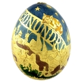 A large 22ct gold Cadbury's 'Conundrum' egg, by Garrard & Co, London, finely engraved and enamelled ... 