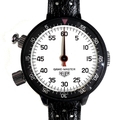 A Heuer Game-Master stainless steel cased wrist-worn stopwatch, circa 1960, ref 502.050, manual wind... 