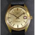 A Longines Five Star Admiral Automatic gentleman's wristwatch, circa 1970, gold plated and steel bac... 