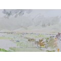 Michael (Mike) R. Hoar ARCA, (British, 1943-2017): Billesdon watercolour landscape, initialled, titl... 