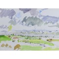 Michael (Mike) R. Hoar ARCA (British, 1943-2017): Leicestershire landscape watercolour, signed and d... 
