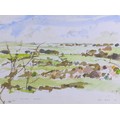 Michael (Mike) R. Hoar ARCA (British, 1943-2017): countryside landscape watercolour, signed and date... 