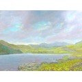 Norman Douglas Hughes (British, late 20th century): 'Lynnau Mymbyr and Mount Snowdon from nr. Capel ... 