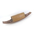 A Chinese scratch built wooden model Sampan boat, 100 by 19 by 23cm high.