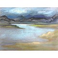 Donald Bosher (British, 1912-1977): a mountainous landscape with lake (possibly Ireland), signed low... 