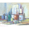 English School (20th century): 'Chance Arrangement' still life oil on board, unsigned but titled, 20... 