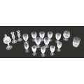 A collection of fourteen Waterford Colleen pattern glasses and other glassware, comprising seven sma... 