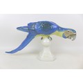 A Royal Dux Bohemia porcelain parrot, with applied factory mark, printed and impressed marks to its ... 