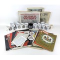 A large group of commemorative collectables including three Wedgwood, Queen Elizabeth II, Silver Jub... 