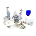 A group of Lladro and other decorative ceramics and glass, comprising Lladro Collector's Society: 'I... 