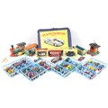 A collection of playworn diecast model vehicles, in Matchbox case with four lift out trays, includin... 