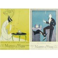 Two French Art Deco advertising pochoir prints, comprising After Edouard Halouze: 'La Vielle Fine, F... 