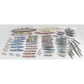 A collection of die-cast and plastic toy model ships, including thirty-five die-cast models by Match... 
