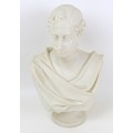 A 19th century Copeland Parian bust Edward Prince of Wales, with impressed factory marks to its back... 