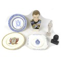 A collection of six Edward VIII commemorative wares, including a Bryan Baker bisque figurine 'Our Pr... 