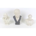 A plaster bust of J. M. Barrie, with impressed factory mark 'British Artisco', 13.5 by 9.5 by 24cm h... 