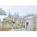 Kate Fitzsimmons (British, 20th century): Peterborough Cathedral, signed and dated 1980, pen and wat... 