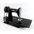 A vintage Singer Featherweight 221K1 portable electric sewing machine, Rotary Hook Reverse Feed, ser... 