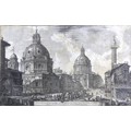 A group of four 18th century architectural engravings, comprising ‘Veduta delle due Chiese, l’una de... 