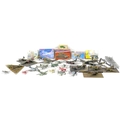 A collection of Airfix and Revell kits and made plastic models, including two boxed Revell modells o... 