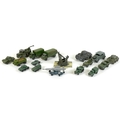 A collection of vintage Dinky, Corgi Lesney and Matchbox military model vehicles, comprising Dinky '... 