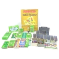 A collection of retro Subbuteo football teams and accessories, including three teams with original b... 