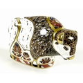 A Royal Crown Derby paperweight, modelled as 'North American Bison', limited edition pre-release 145... 