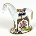 A Royal Crown Derby paperweight, modelled as 'Race Horse', limited edition 399/1500 specially commis... 