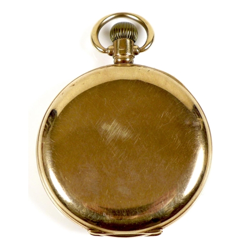 105 - An American Waltham 9ct gold full hunter pocket watch, circa 1924, keyless wind, 'No. 625' grade, th... 
