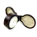 A late 19th century miniature combination pocket barometer and compass, circa 1890, unsigned but lik... 