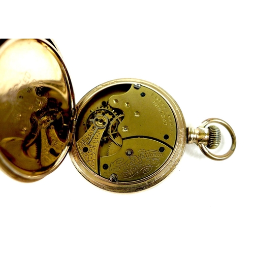 115 - A group of three pocket watches and two wristwatches, comprising an American Waltham gold plated ope... 