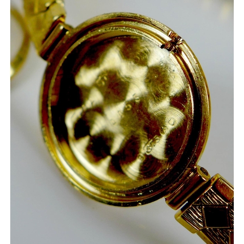 119 - A group of three lady's wristwatches, comprising a 9ct gold Cyma Cymaflex with silvered dial, gold R... 