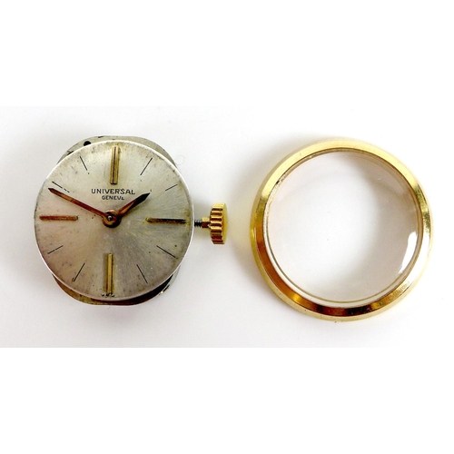 119 - A group of three lady's wristwatches, comprising a 9ct gold Cyma Cymaflex with silvered dial, gold R... 