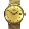 An Omega Geneve Automatic 9ct gold gentleman's wristwatch, early 1970s, the circular gold matte dial... 