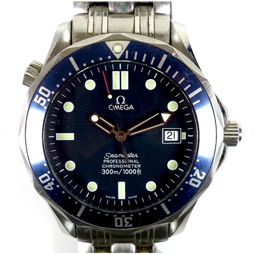 154 - An Omega Seamaster Professional Chronometer 300m / 1000ft stainless steel gentleman's wristwatch, di... 