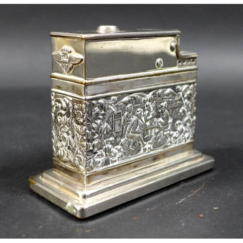 52 - A collection of Victorian and later silver, including a silver pepperette, lobed baluster body  with... 