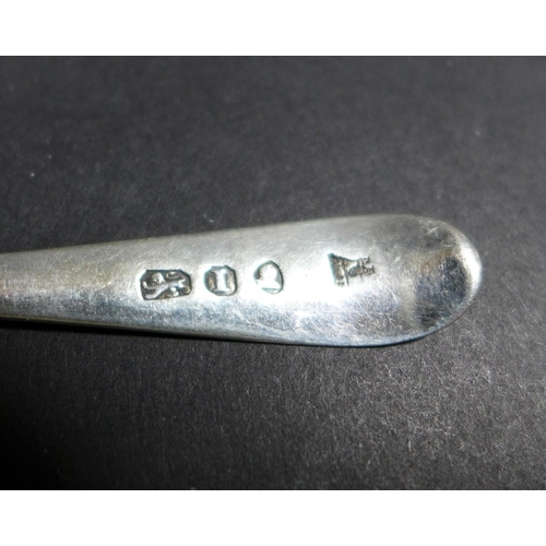 72 - A large selection of Georgian and later silver teaspoons, including a set of six fiddle pattern spoo... 