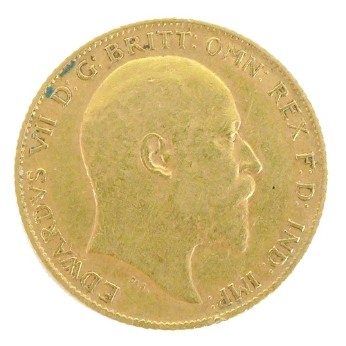 84 - An Edward VII gold half sovereign, 1907.