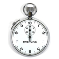 A Breitling nickel chromium cased stopwatch, circa 1970, ref 31516A/27, manual wind movement, the wh... 
