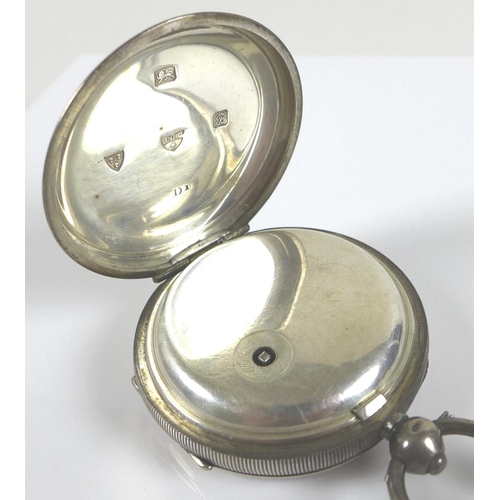 93 - Two silver pocket watches, comprising an Edward VII silver open faced pocket watch, J. G. Graves, Sh... 